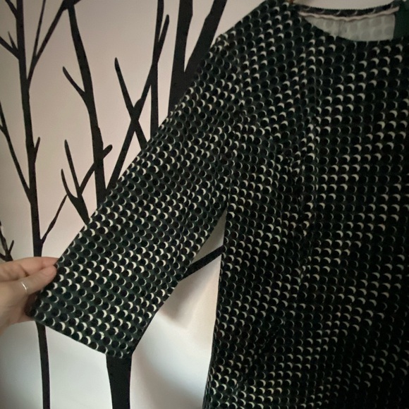 Boden Hannah corduroy dotted print midi dress - Picture 9 of 11